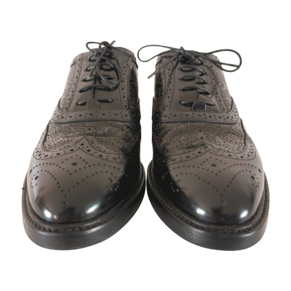 Burberry Gennie Black Leather Wingtip Brogue Oxfords Dress Shoes Women SZ 39 IOB - Picture 6 of 12